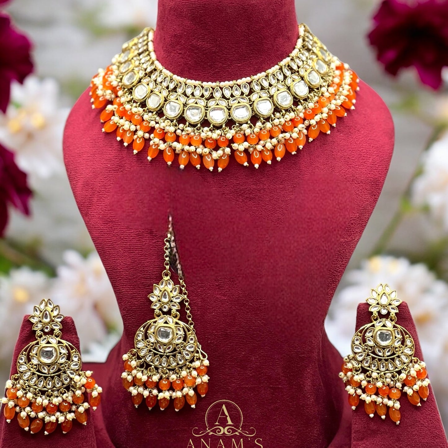 Kundan Stoned Necklace Set For Any Occasion