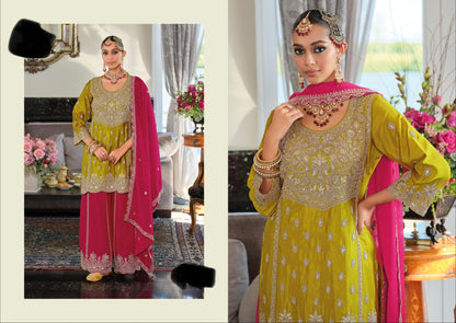 Stylish Pakistani Style Sharara SuitReady-To-Wear 42/44
