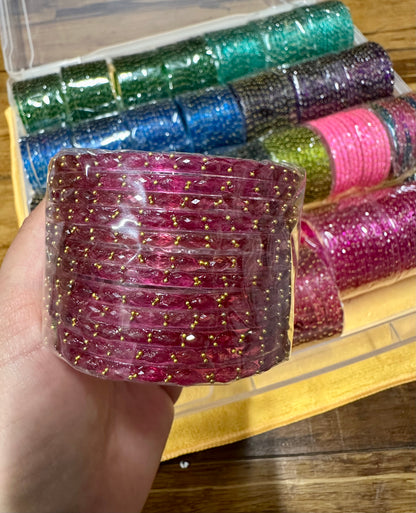 Trending Raindrop Glass Bangles(12 Bangles) 2.8