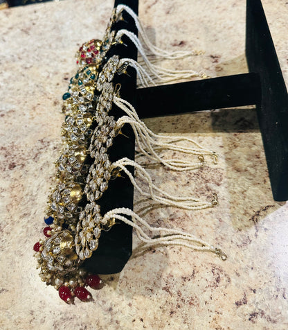 Stylish Kundan Sahara Jhumkis