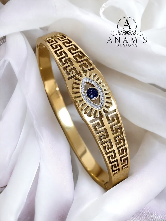 18K Gold-Plated Non-Tarnish Evil Eye Protection Bracelet. Style4