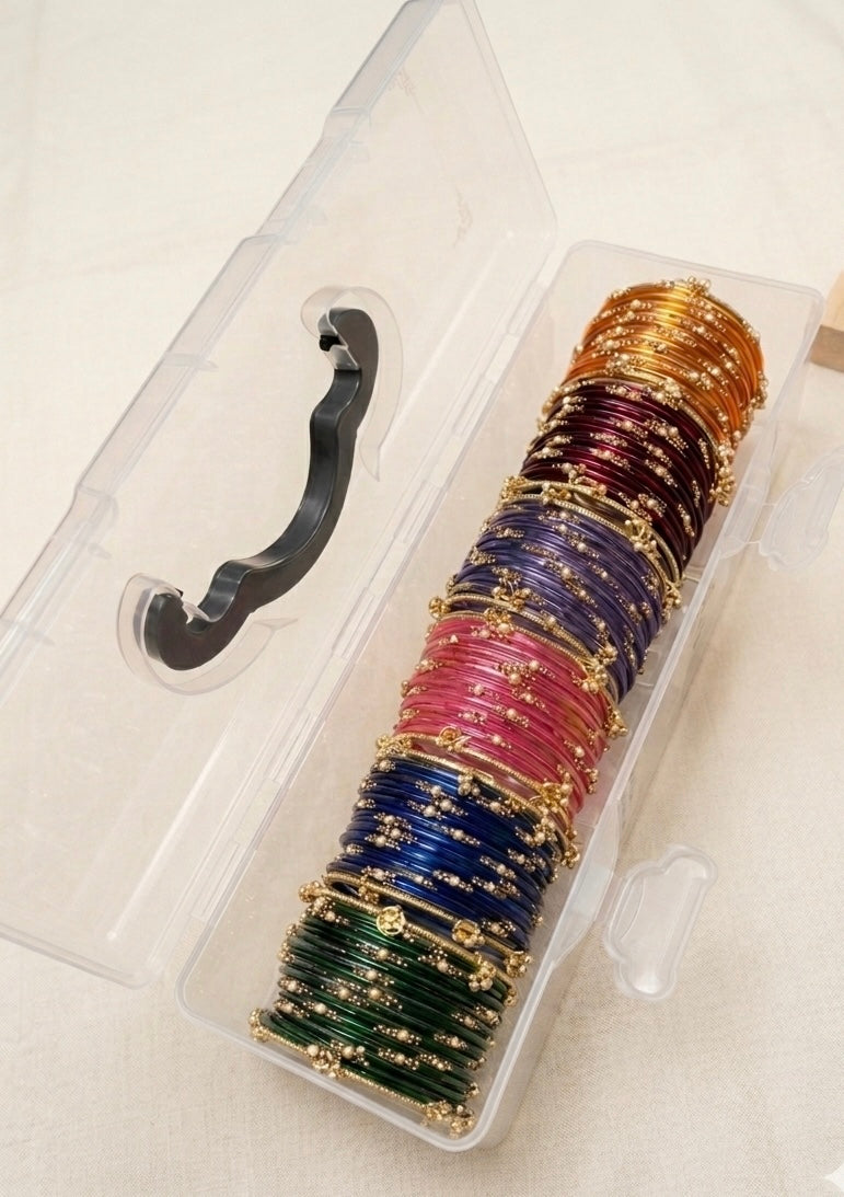 Kashmiri Glass Bangles Combo 1
