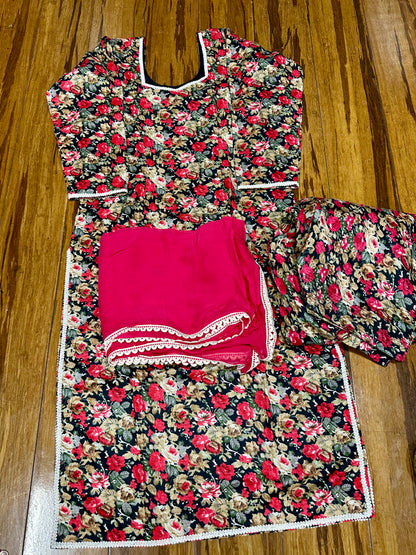 Ready-To-Wear Printed Salwar Suit Size 36 (with margin 38) D13