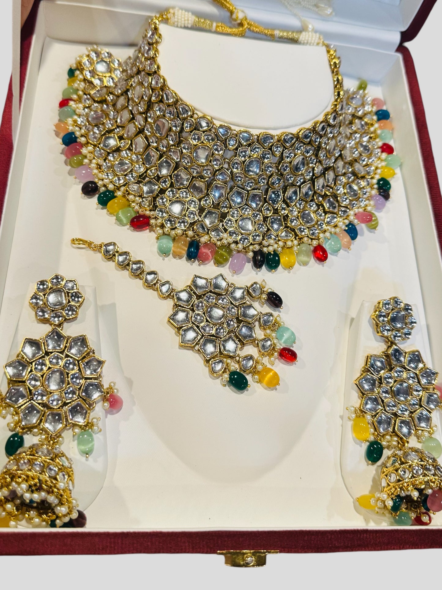 Superior Quality Heavy Look Kundan Bridal Set