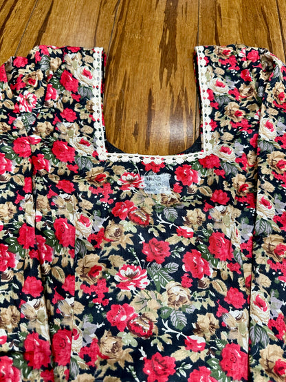 Beautiful Printed Salwar Suit With Chiffon Dupatta 40/42 D2