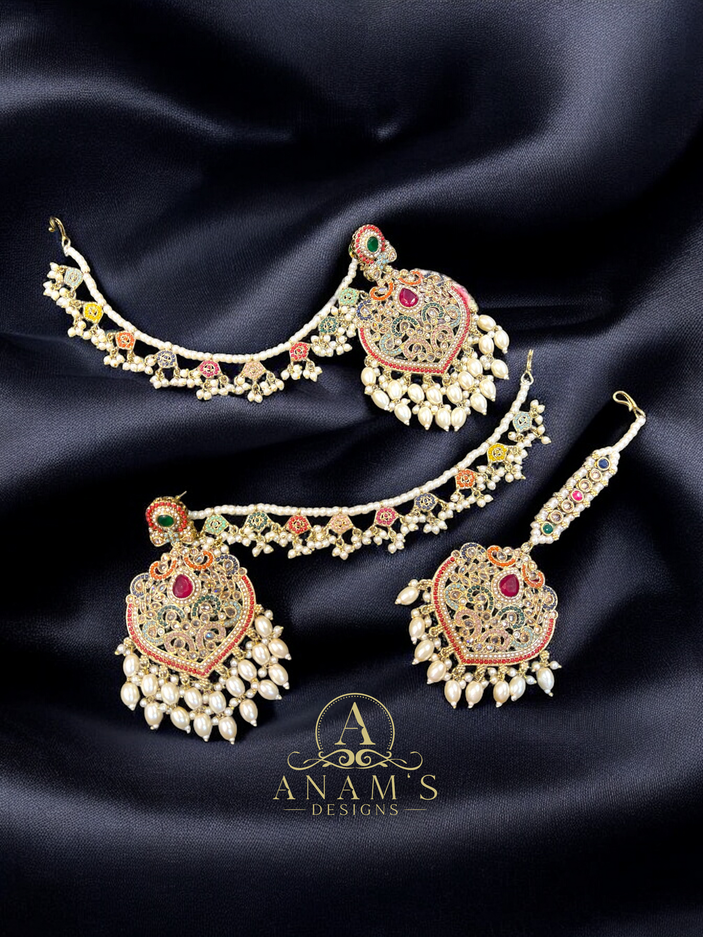 Stylish Sahara Earrings and Tikka Set