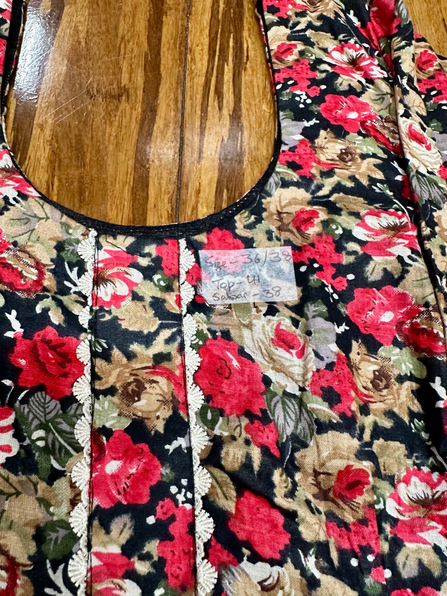 Allover Printed Boutique Salwar Suit (36/38 Size) D14