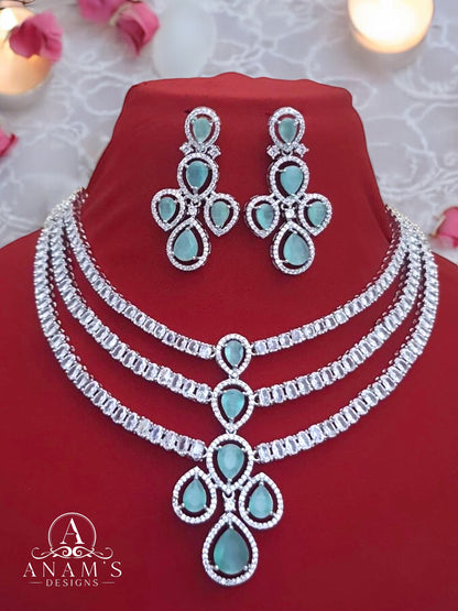 Triple Layered Real Moissanite Set