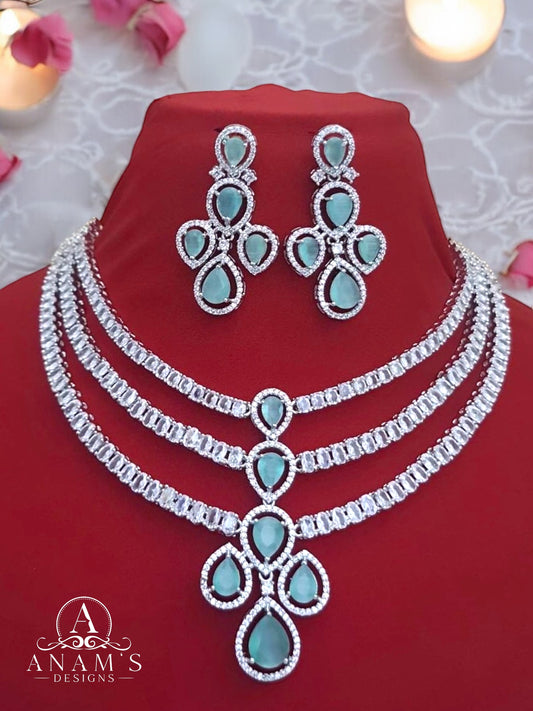 Triple Layered Real Moissanite Set image 3