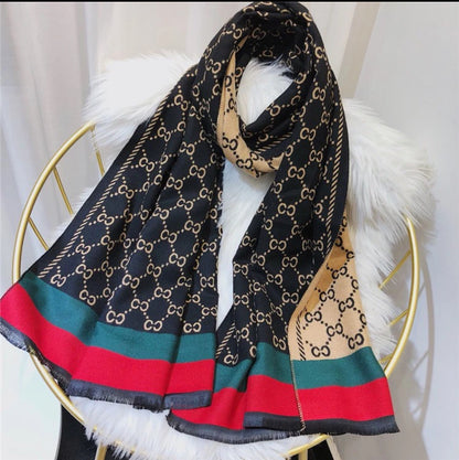 Designer Double Sided Cashmere Shawl (Unisex)