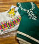 Stylish Hand Embroidered Pure Crepe Unstitched Suit
