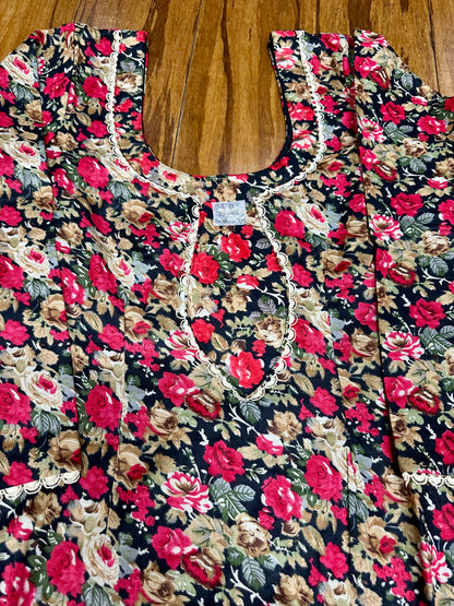 Beautiful Boutique Style Allover Printed Salwar Suit 38/40 D4
