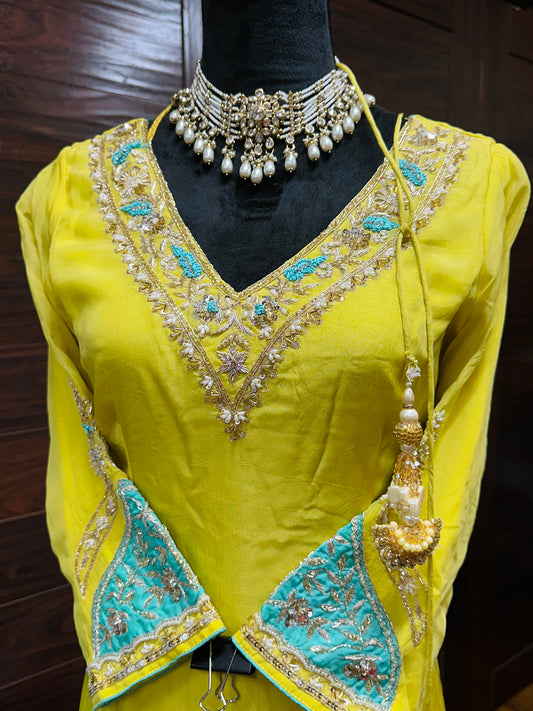 Sardari Hand Work Punjabi Suit 38/40 Ready (With Margin 44) image 3