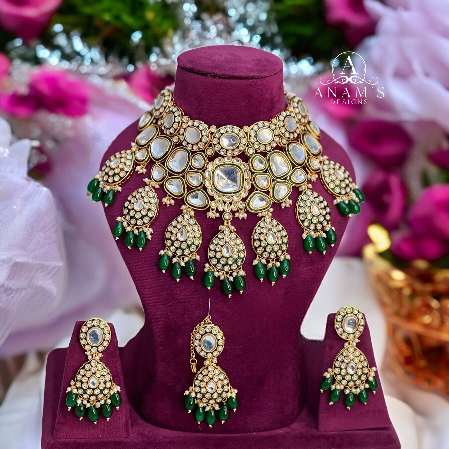 Bridal Heavy Look Kundan Choker Set