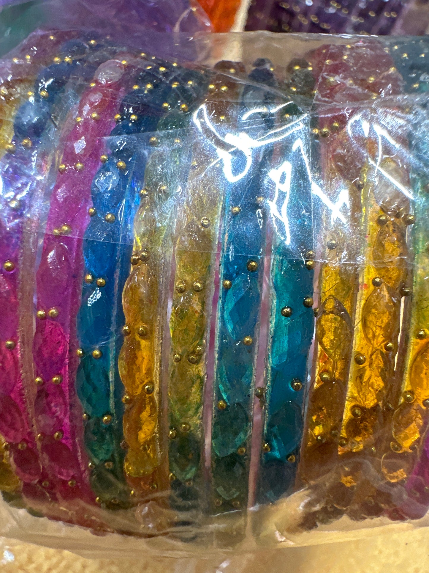 Original Raindrop Glass Bangles Size 2.10/2.12