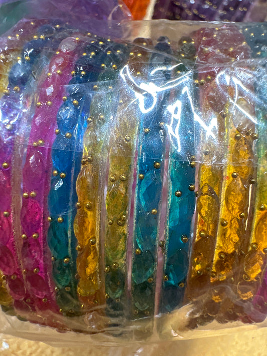 Original Raindrop Glass Bangles Size 2.10/2.12
