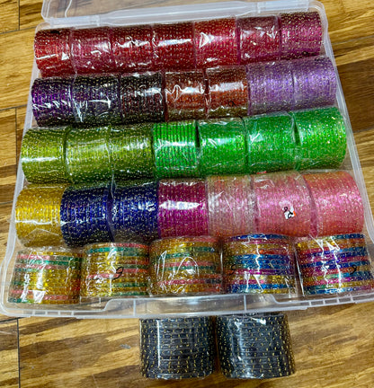 Trending Raindrop Glass Bangles 1 Dozen (12 Bangles)2.6