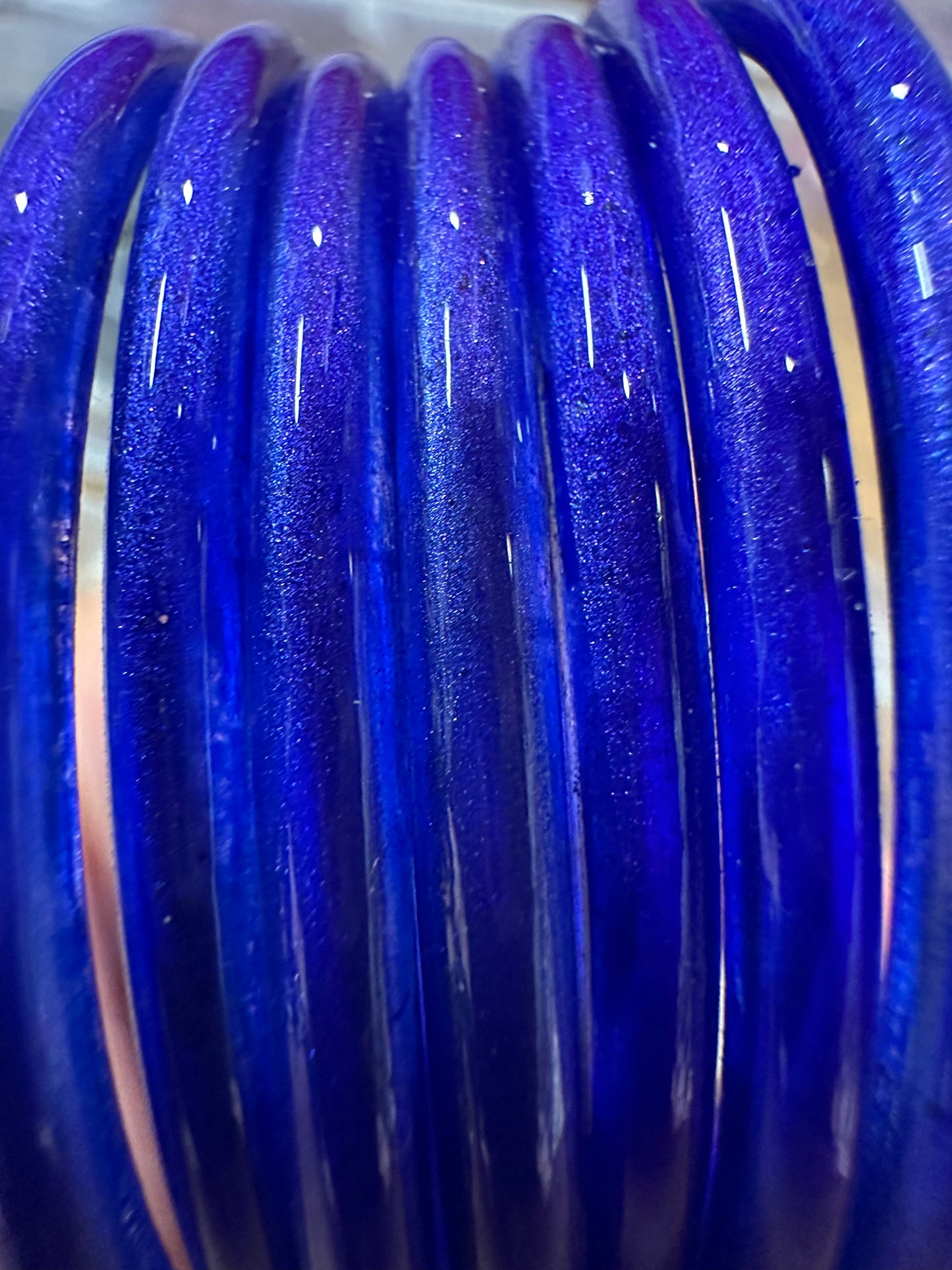 Luminous Fiber-Optic Jelly Glass Bangles