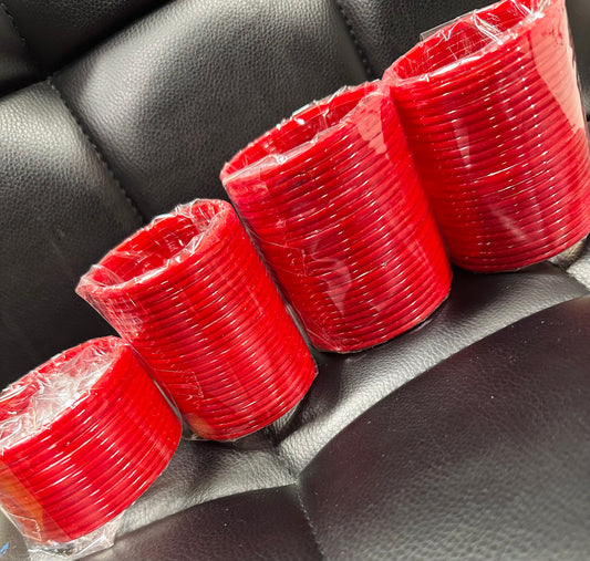 Red Glass Bangles (Plain) image 3