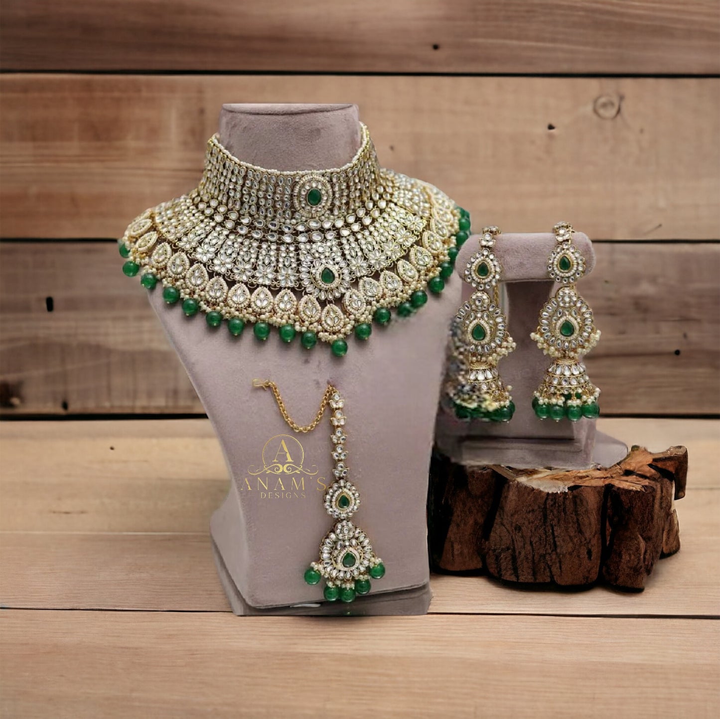 High-Quality Stylish Bridal Kundan Set