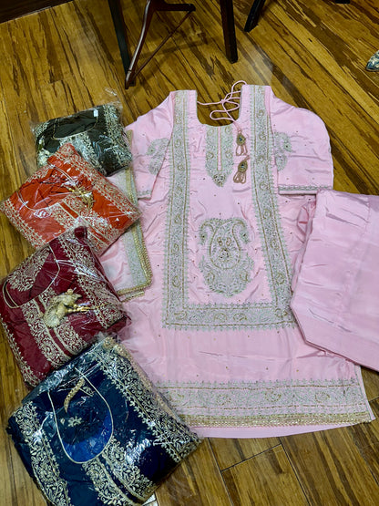 Beautiful Pure Crape Suit