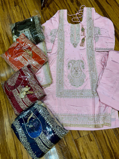 Beautiful Pure Crape Suit