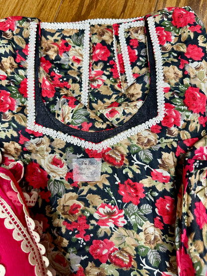 Ready-To-Wear Printed Salwar Suit Size 36 (with margin 38) D13