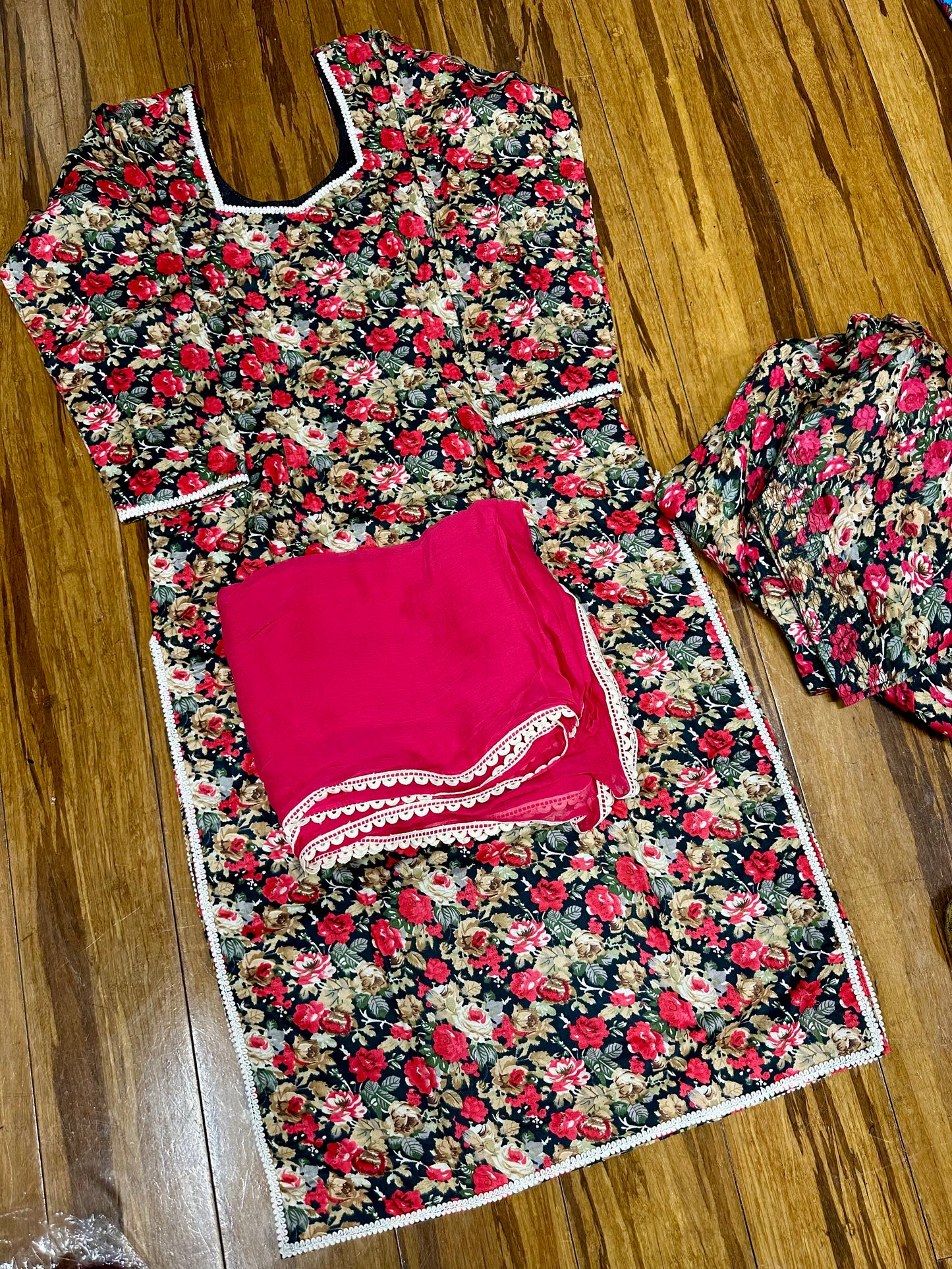 Ready-To-Wear Printed Salwar Suit Size 36 (with margin 38) D13
