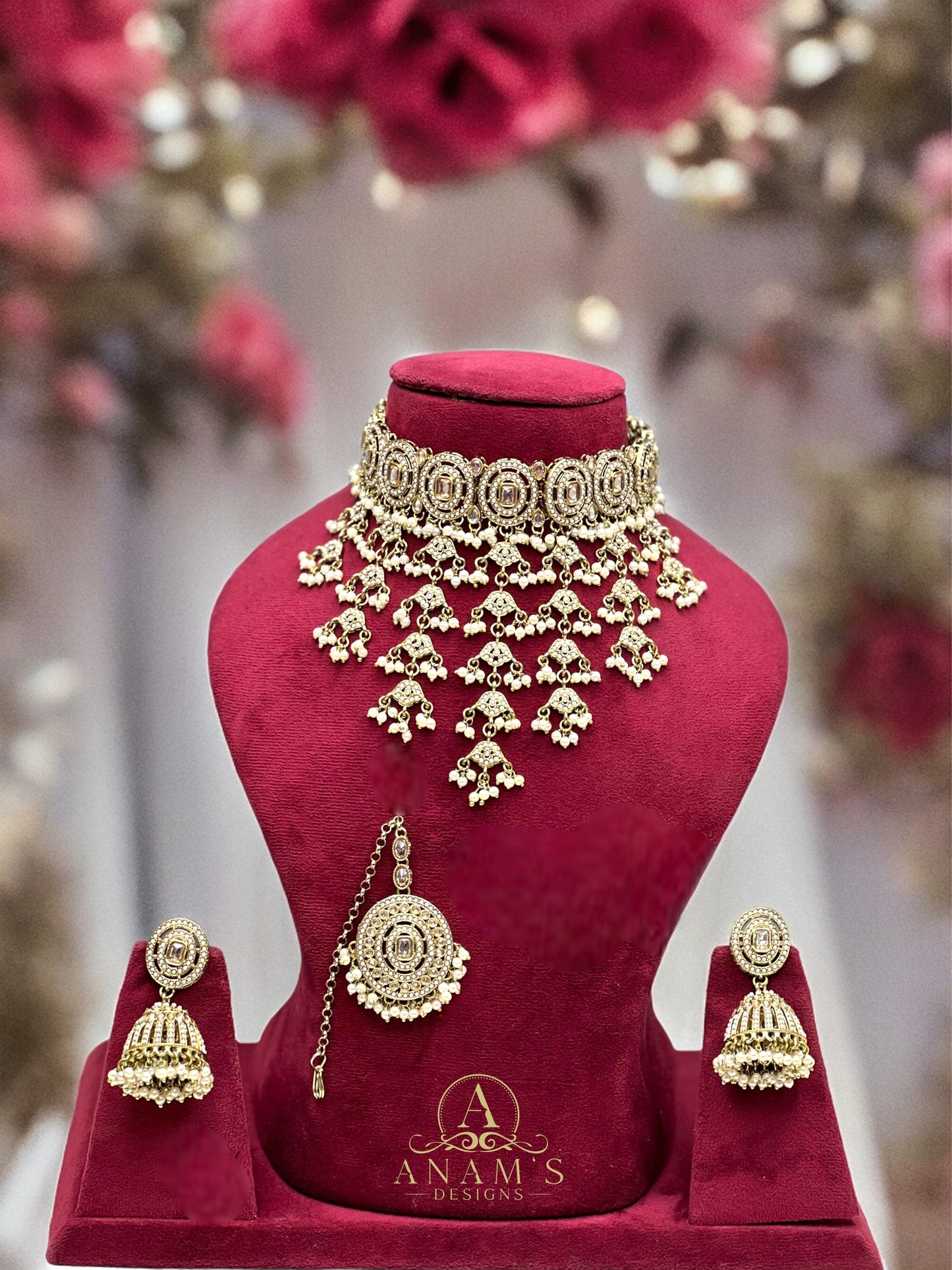 Exclusive Pakistani Quality Polki Choker Set