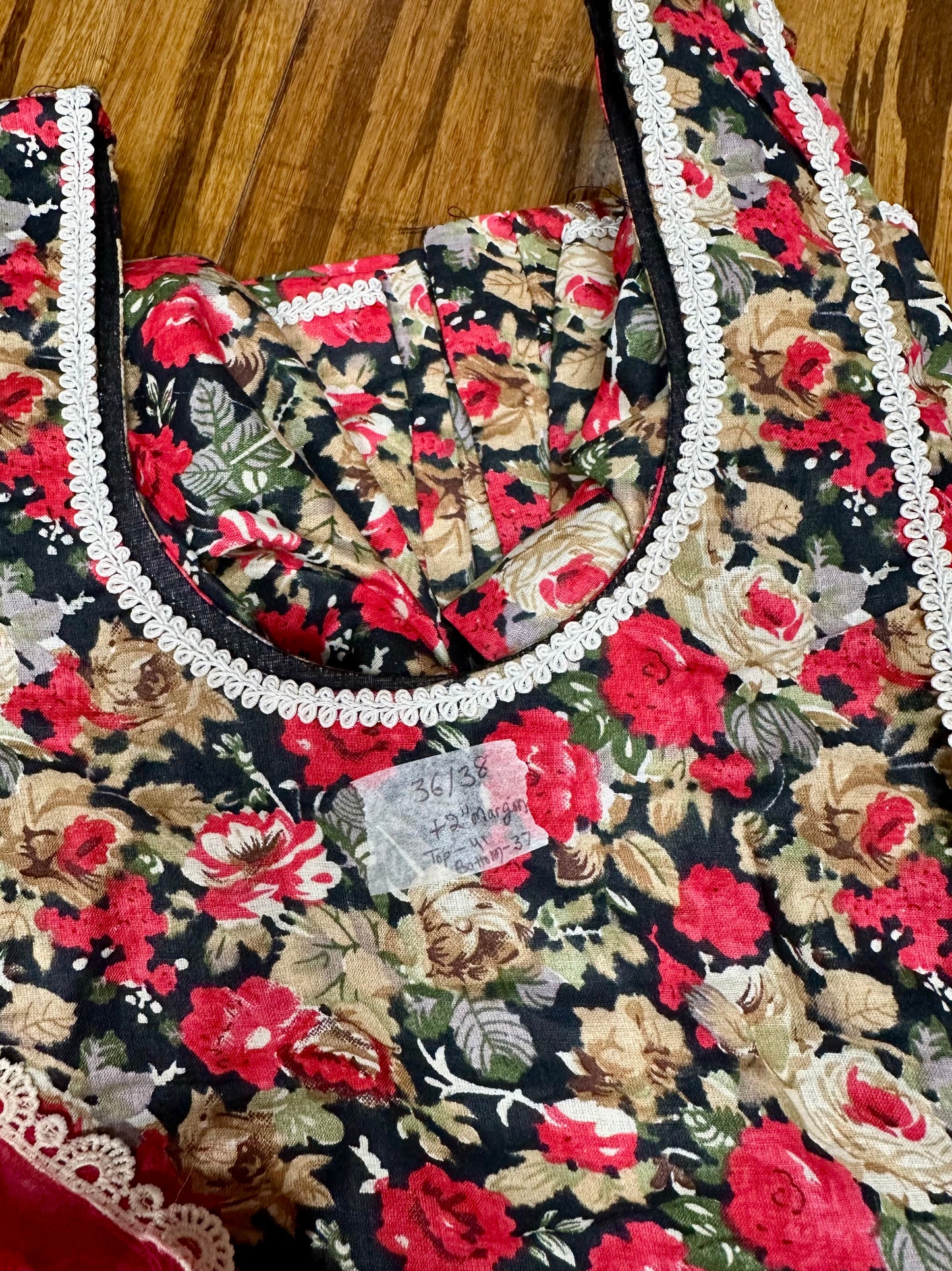 Allover Boutique Cambric Cotton Salwar Suit (36/38 Ready)D16