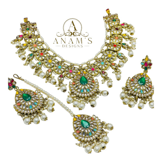 High-End Kundan Necklace Set