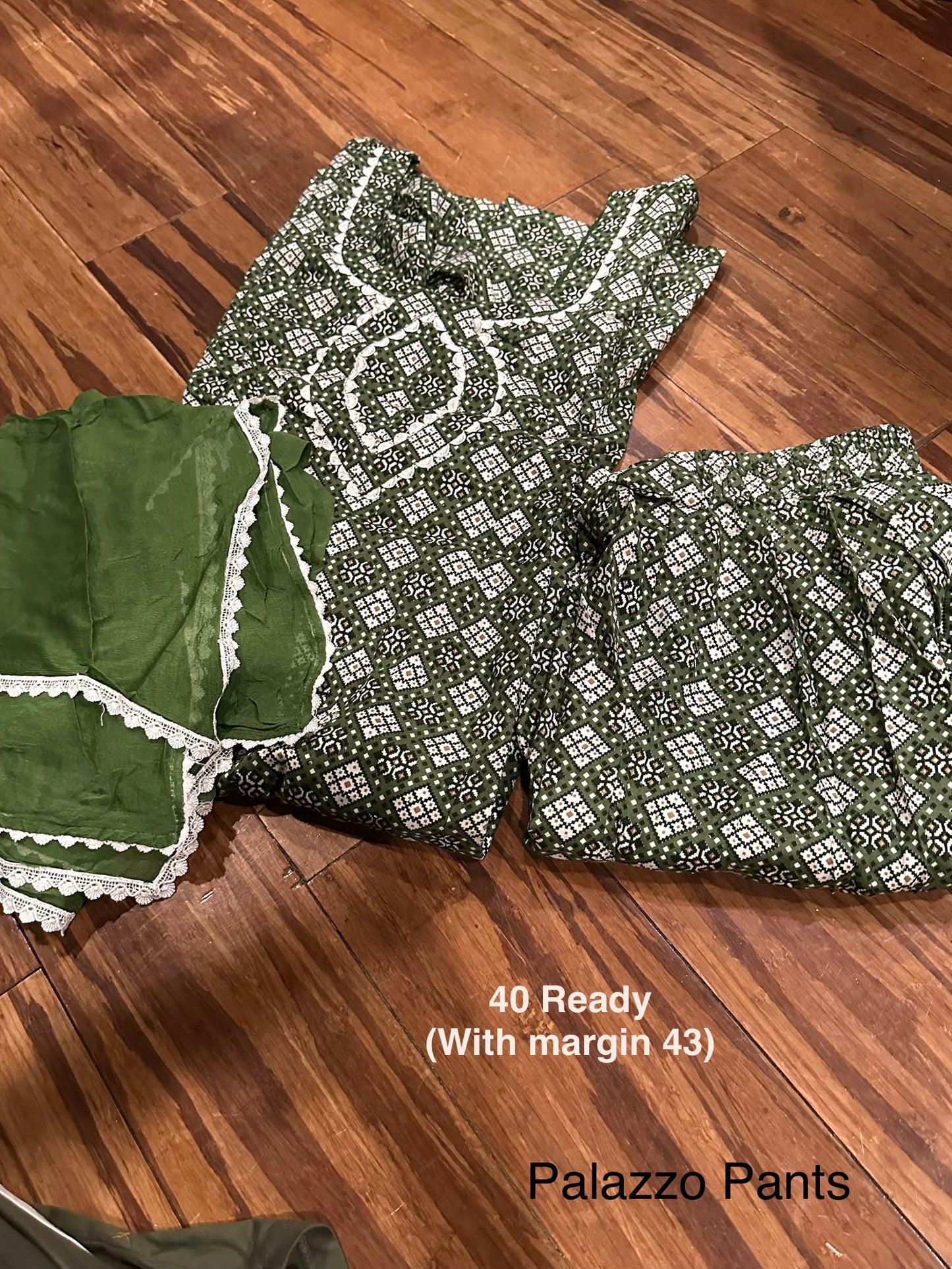 Boutique Designed Palazzo Pants Suit