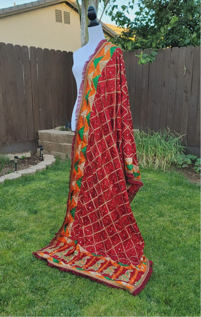 Traditional Design Fulkari Dupatta