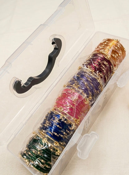 Kashmiri Glass Bangles Combo 1
