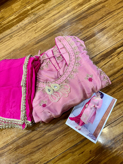 Beautiful Peacock Concept Hand Embroidered Suit 40 Ready (46 w/Margin)