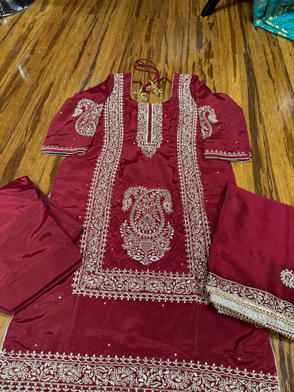 Beautiful Pure Crape Suit