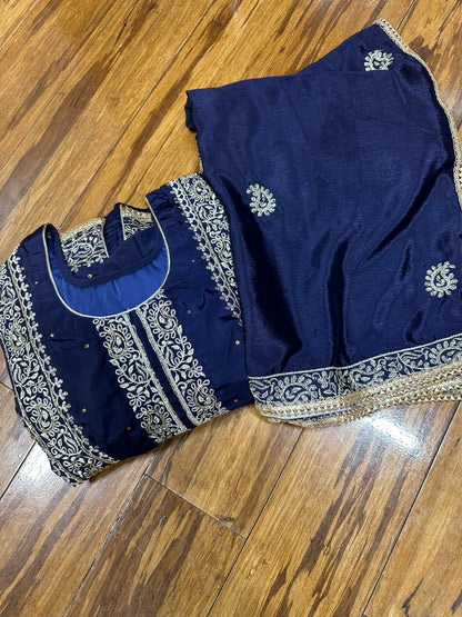 Beautiful Pure Crape Suit