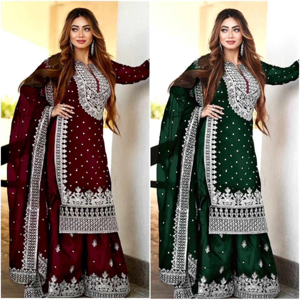 Heavy Embroidered Pakistani Suit