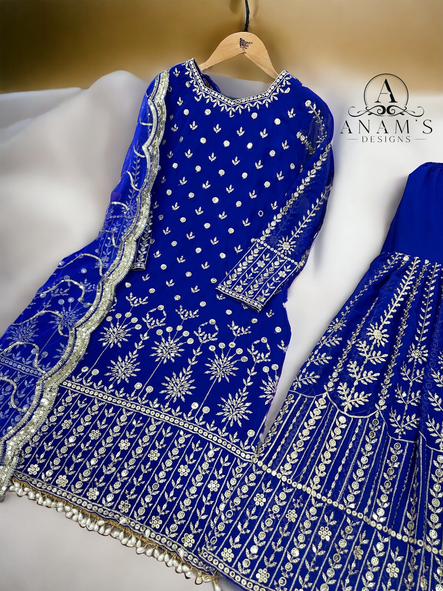 Stylish  Partywear Sharara Suit