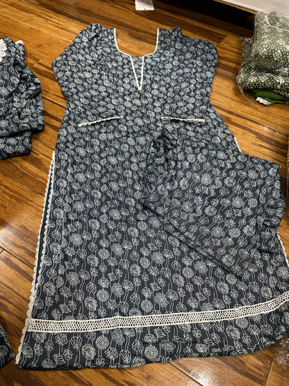 Boutique Style Stitched Allover Print Salwar Suit 38/40