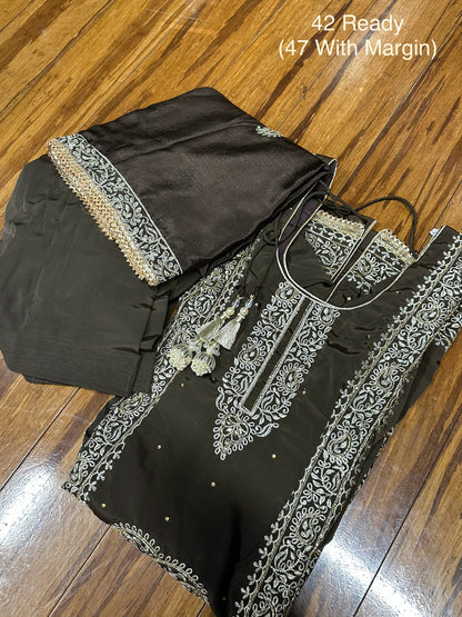 Beautiful Pure Crape Suit