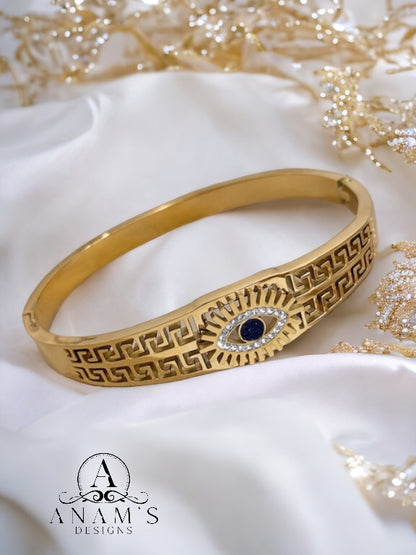 18K Gold-Plated Non-Tarnish Evil Eye Protection Bracelet. Style4