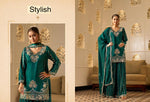 Premium Georgette Silk Suit With Crushed Fabric Sharara 42/44