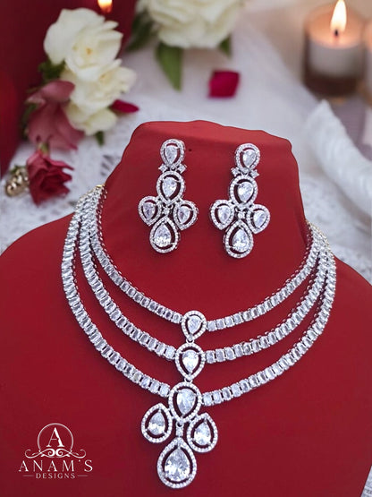 Triple Layered Real Moissanite Set