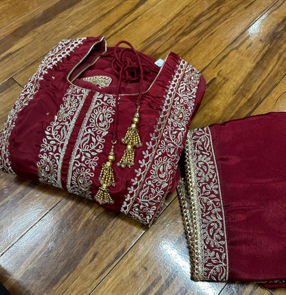 Beautiful Pure Crape Suit