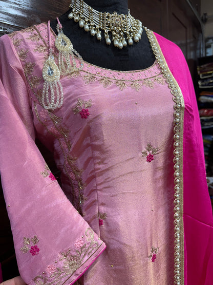 Beautiful Peacock Concept Hand Embroidered Suit 40 Ready (46 w/Margin)
