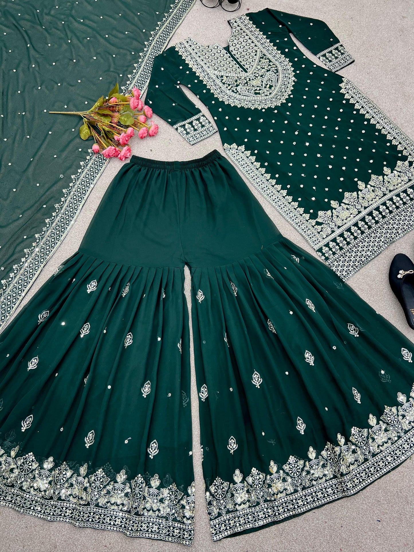 Heavy Embroidered Pakistani Suit