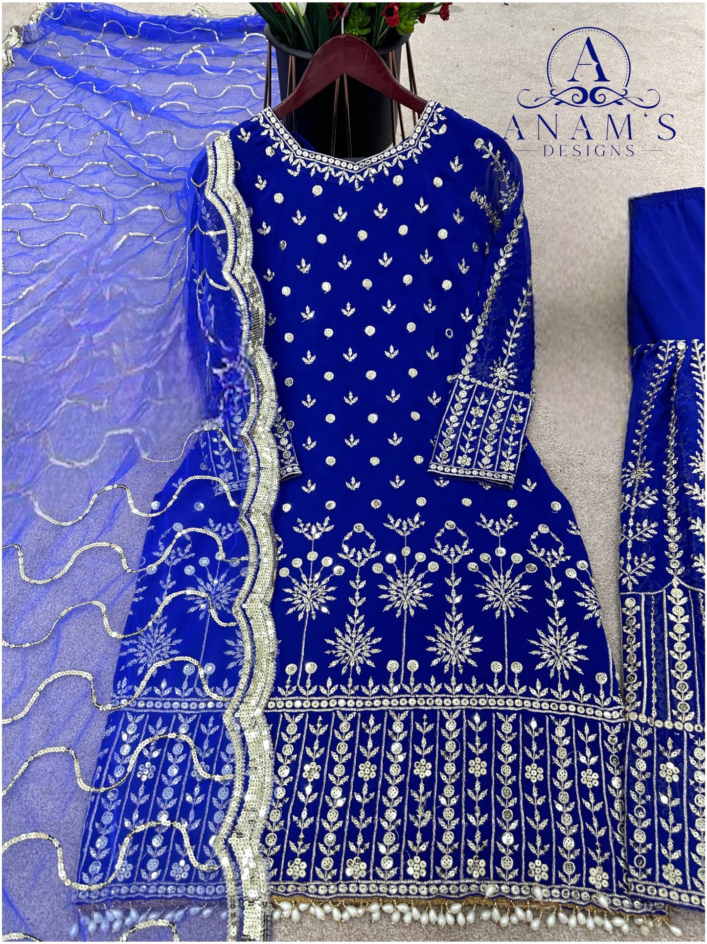 Stylish  Partywear Sharara Suit