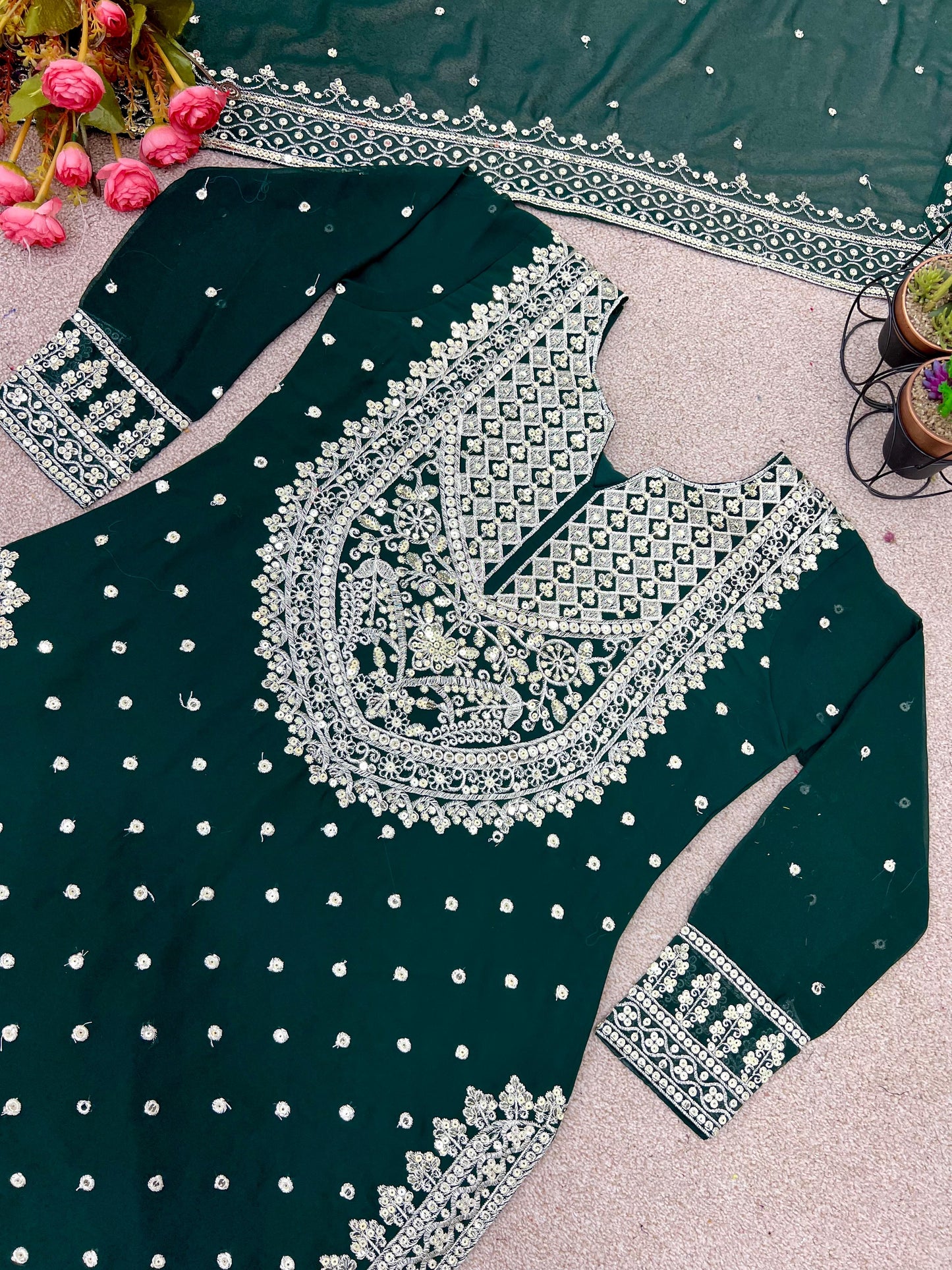 Heavy Embroidered Pakistani Suit