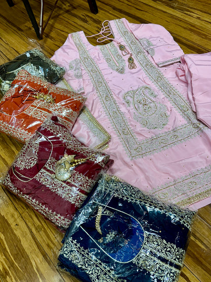 Beautiful Pure Crape Suit